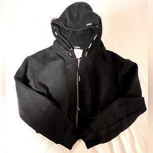 Lounge Apparel Crop Zip Hoodie